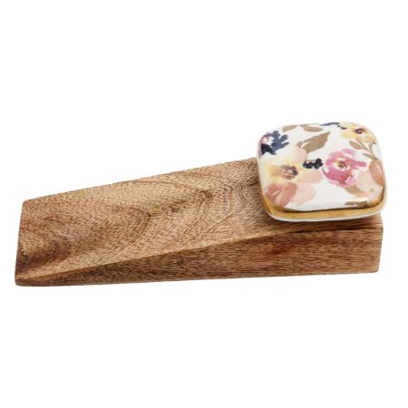 Rose Ceramic Door Cabinet Ceramic Wooden Door Stopper